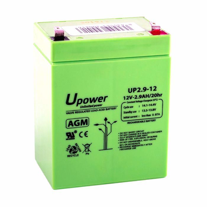 Master U-Power MU-UP35-12 Batterie Au Plomb AGM 35 Ah 12 V - Sans Entretien - Idéale Usage Général
