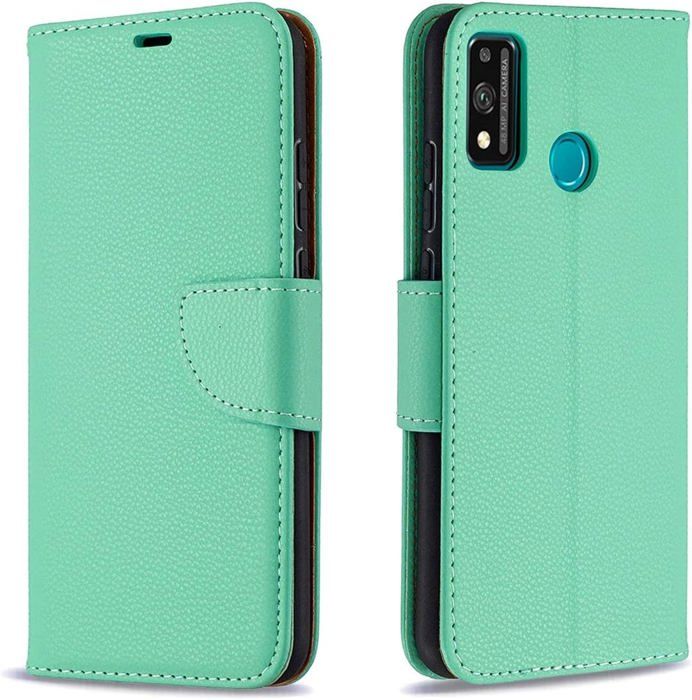 Fondina Honor 9X In Pelle PU Con Portafoglio E Supporto - Compatibile Anche Con Enjoy 10 Plus, Huawei Y9 Prime 2019 E P Smart Z (2019) - Verde - 2