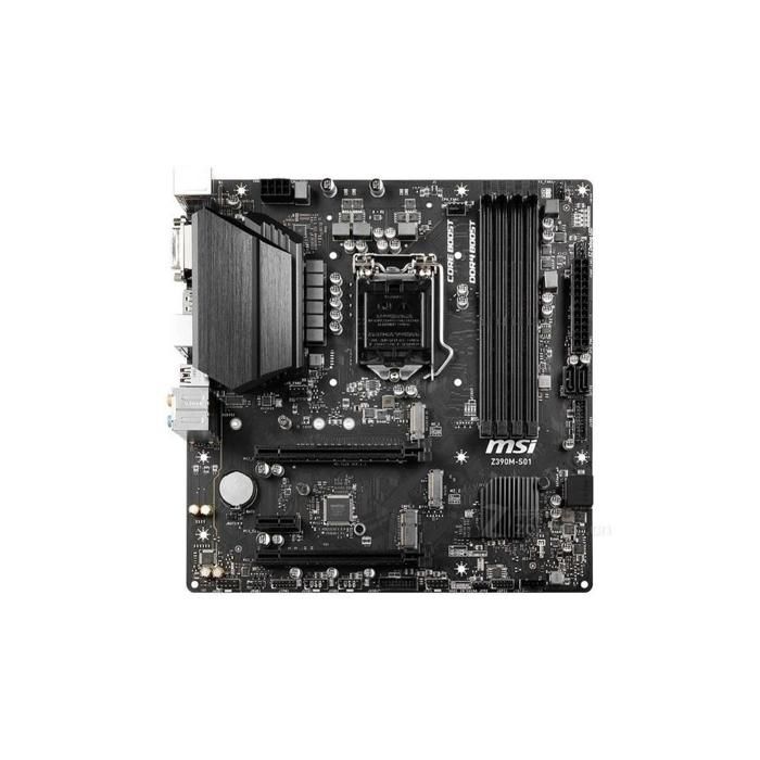 Carte mère MSI Z390M-S01 Intel Z390 LGA 1151 4xDDR4 SDRAM 128 Go Micro ATX - Msi