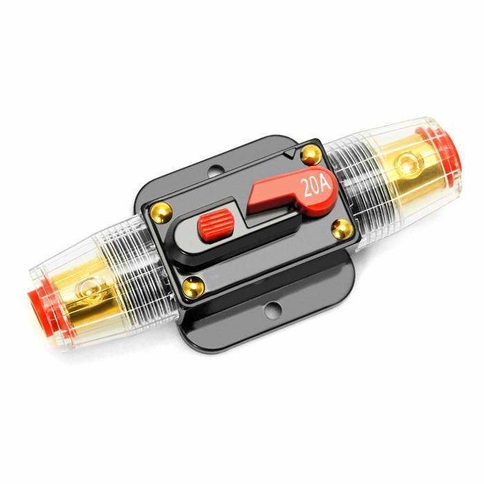 Disjoncteur Manuel Voiture/bateau 250A - Protection Surcharge Et Court-circuit - Étanche IP67, Goujons M6 - Pour Camping-car, Utilitaire, Marine