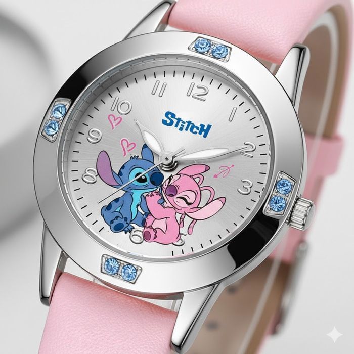 Montre Enfant Stitch Angel – Montre Fille Rose Quartz Bracelet