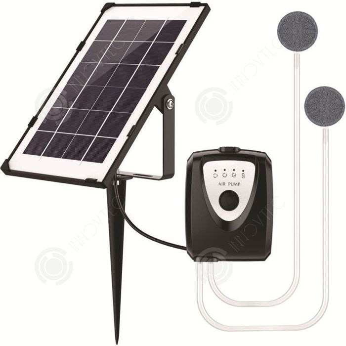 Meilleurs prix pour INN Pompe à oxygène solaire 3.5W 12 L/min aérateur doxygène pour aquarium pompe aérateur de bassin pompe à air oxygénateur