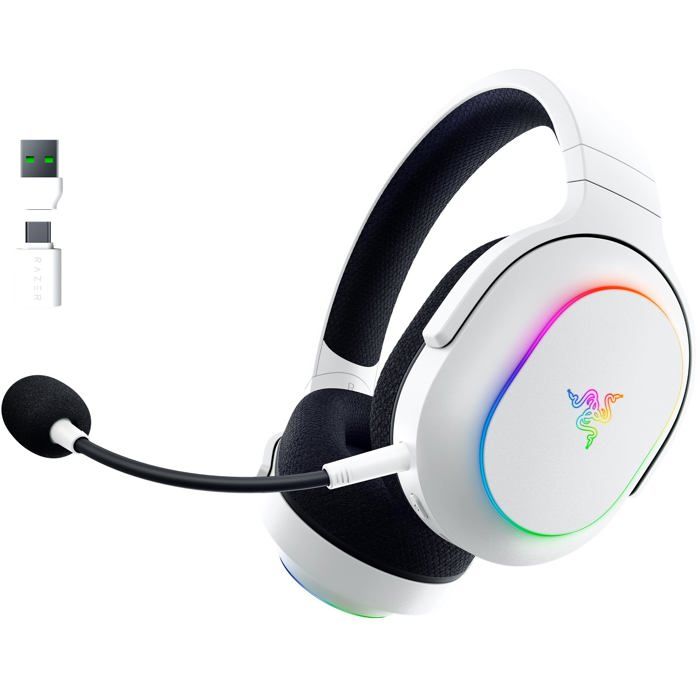 Casque Gaming sans Fil - Razer - Barracuda X Chroma - Son Surround 7.1 - Couleur Blanc - Confort Optimal