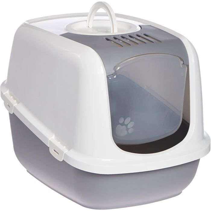 Comparer les prix de YSFMODE-Savic Nestor Jumbo-Gris-Bac À Litière-66X48X46Cm