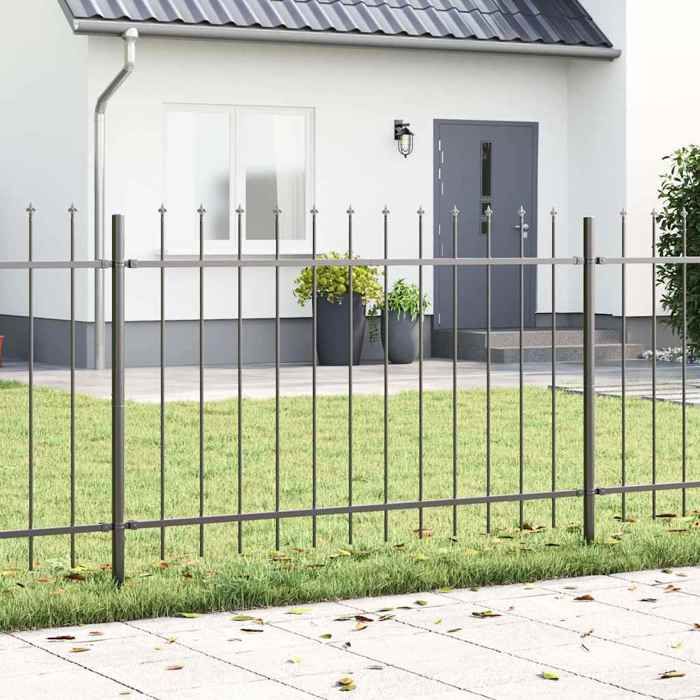 Vidaxl Clôture de jardin Woerden Gris 1,7 x 1,2 m