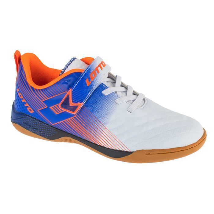 Chaussures de foot en salle - LOTTO - Shoota K - Blanc - Scratch - Cuir synthétique Chaussures de foot en salle - LOTTO - Shoota K - Blanc - Scratch - Cuir synthétique