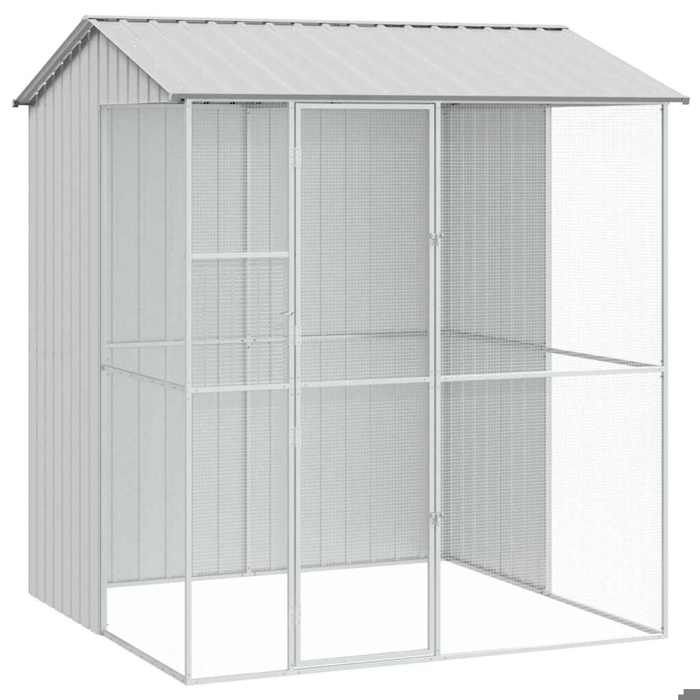 SALE dhiver Cage/Enclos pour oiseaux - UU - Grande Volière - Gris 215 x 210 x 247 cm Acier galvanisé CC662 SALE dhiver Cage/Enclos pour oiseaux - UU - Grande Volière - Gris 215 x 210 x 247 cm Acier galvanisé CC662