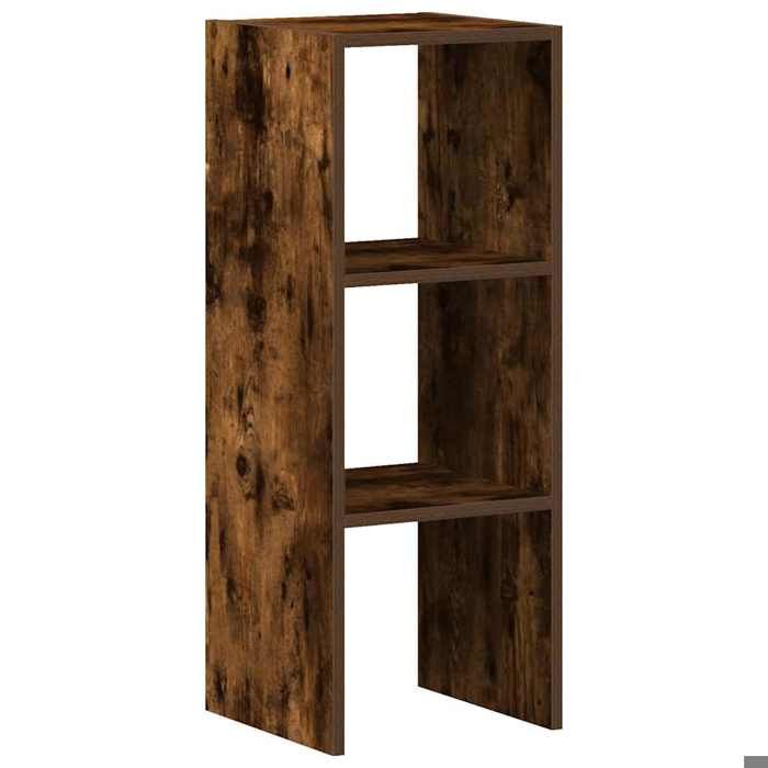 Armoire de rangement moderne BEST-HOME - Bibliothèque empilable - Chêne fumé - 30x30x80cm - Bois dingénierie 3_1658632