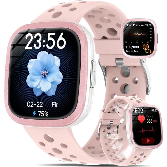 Nlle Montre Connectée Homme Femme ECG Santé Avec Presslon Artérlelle/1. ...