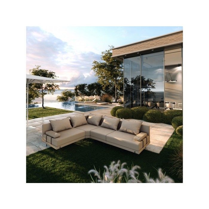 Salon dangle de jardin en bois BAHAMA M 298 x 222 cm – beige côté gauche (SET 2) Salon dangle de jardin en bois BAHAMA M 298 x 222 cm – beige côté gauche (SET 2)