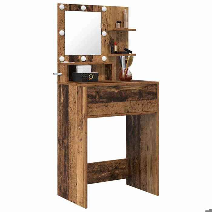 (20796)Moderne Tables de maquillage pour chambre pour femmes/filles avec tiroir Bois Ancien poid:22.39 kg