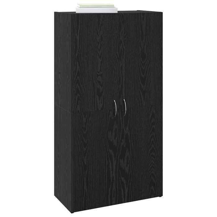 Cabinet de Bureau avec étagère minimaliste - vidaXL - bois dingénierie - chêne artisanal - 2 portes - 2 étagères - 60 x 32 x 115 cm