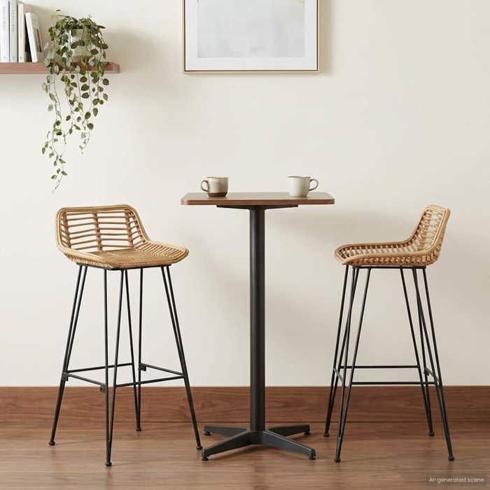 Nouveau Chaise de bar 44 x 46 x 91 cm Fer à tige de 10mm de diamètre poids:17.3 kg @999