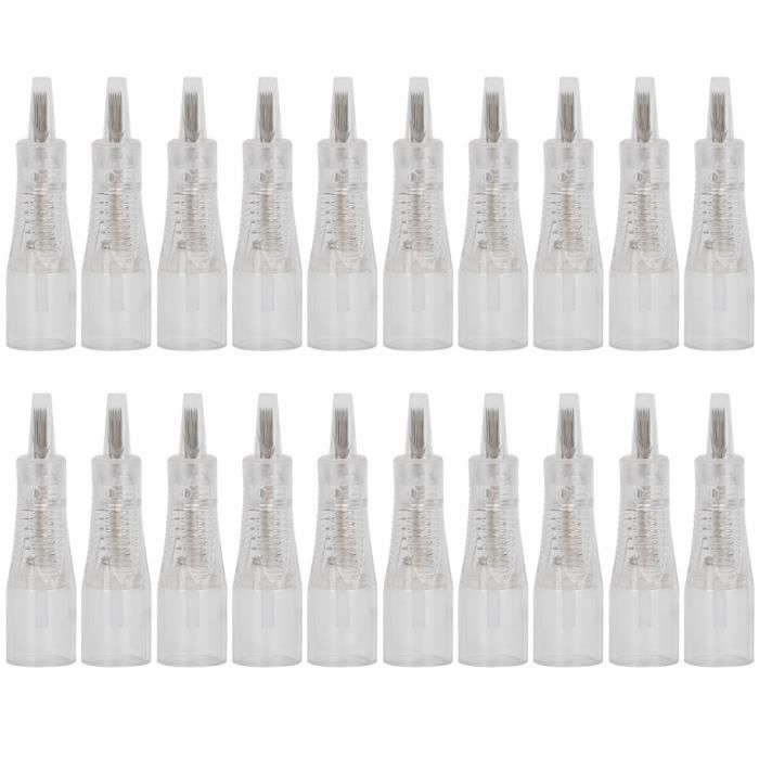 Cartouches D'aiguilles De Tatouage CNC 7RM - 20 Pièces #10Bugpin 0.3mm Round Magnum - Pour Machine Rotative - 8