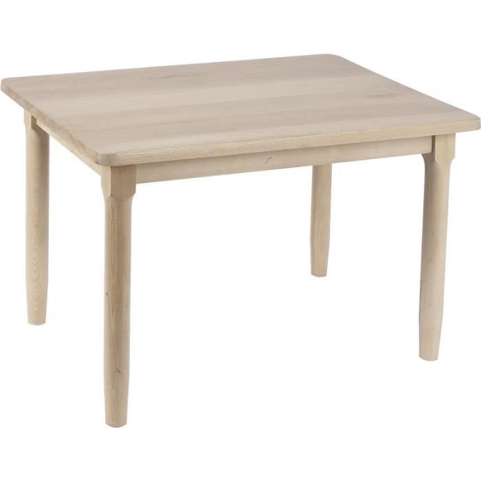 table enfant - hêtre brut - contemporain - design - 60x40x40 cm