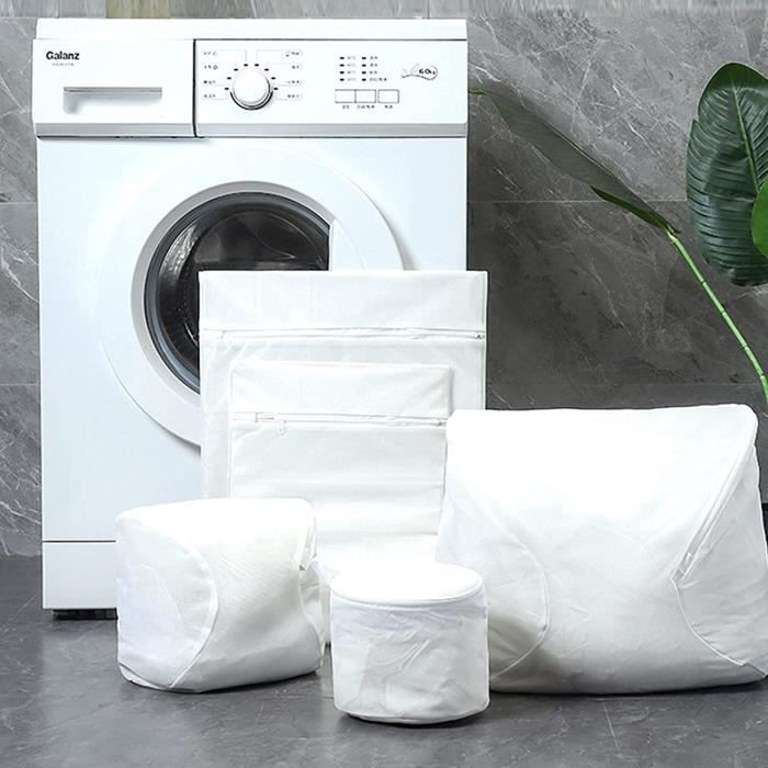 Lot De 2 Grands Filets De Lavage Pour Machine - Sac à Linge Protecteur 60x80cm - Pour Vêtements Délicats, Lingerie, Chaussures - 2