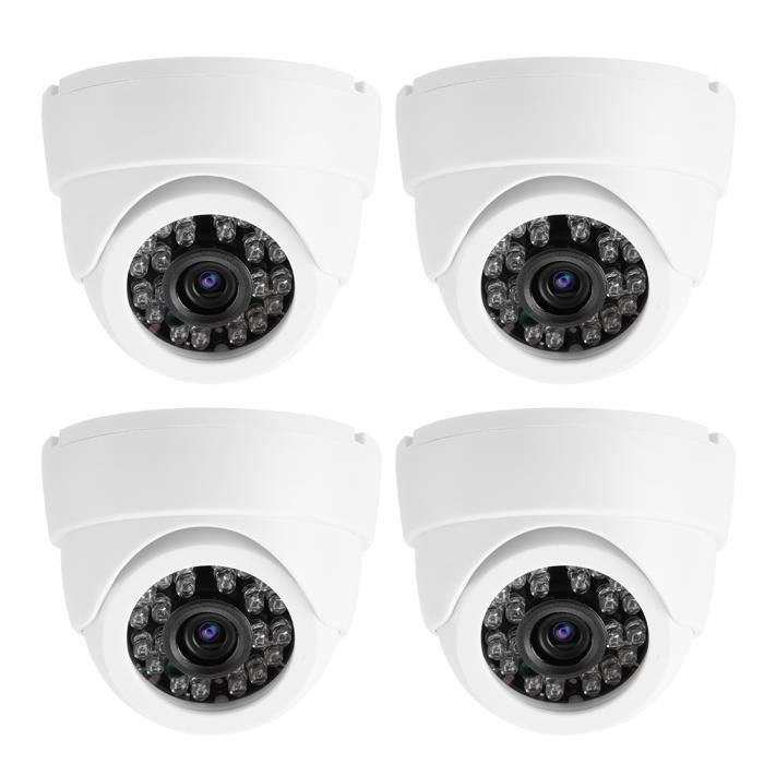 Xuyan 4MP HD 4 en 1 AHD - TVI - CVI - CVBS IP66 Caméra de surveillance intérieure à dôme infrarouge étanche 24Leds (EU)