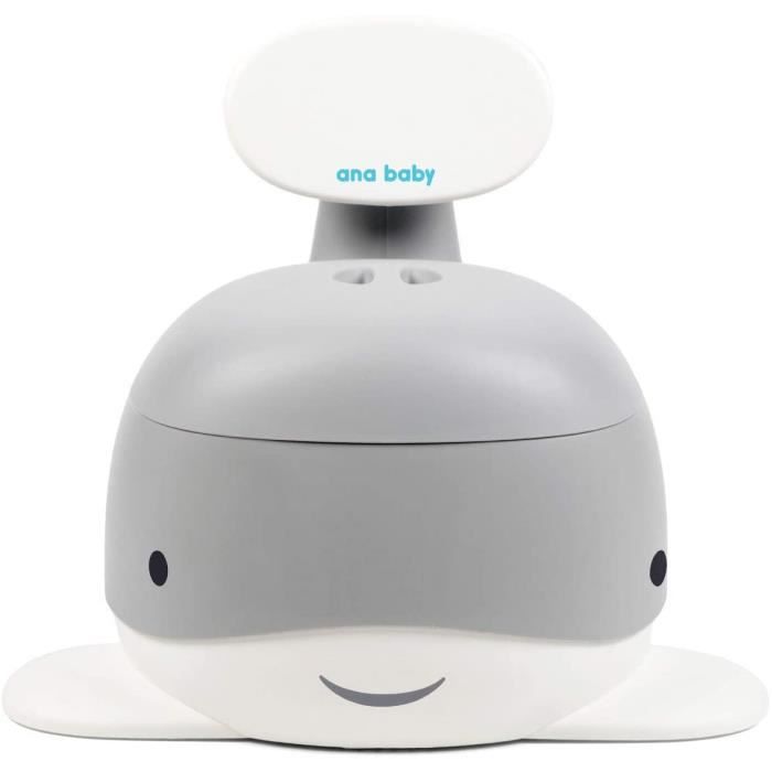 Pot D'Apprentissage Lapin - Dossier, Bol Amovible - Vert Ou Gris - Sans BPA