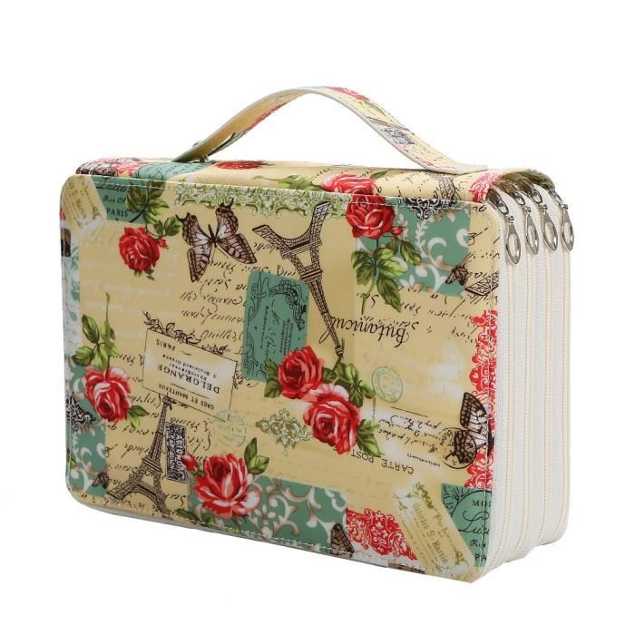 Kawaii – Trousse à Crayons D'école Pour Filles, Trousse De Papeterie, Organisateur Coréen Aise, Boîte à Stylos à Deux Fermetures éclair, Sac Mignon De Grande Capacité