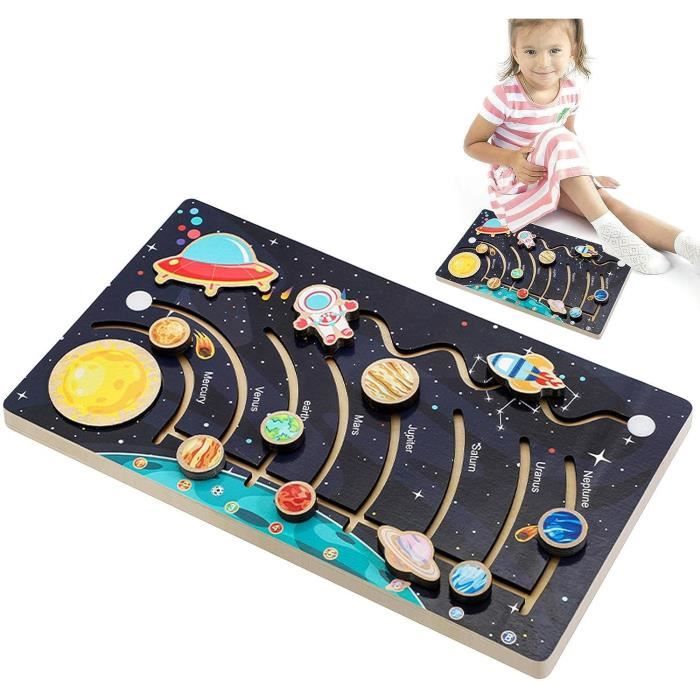 Système Solaire Enfant Parlant + Projecteur Planétarium – 8 Planètes + 24 Diapositives – Jouet Éducatif 5+ Ans