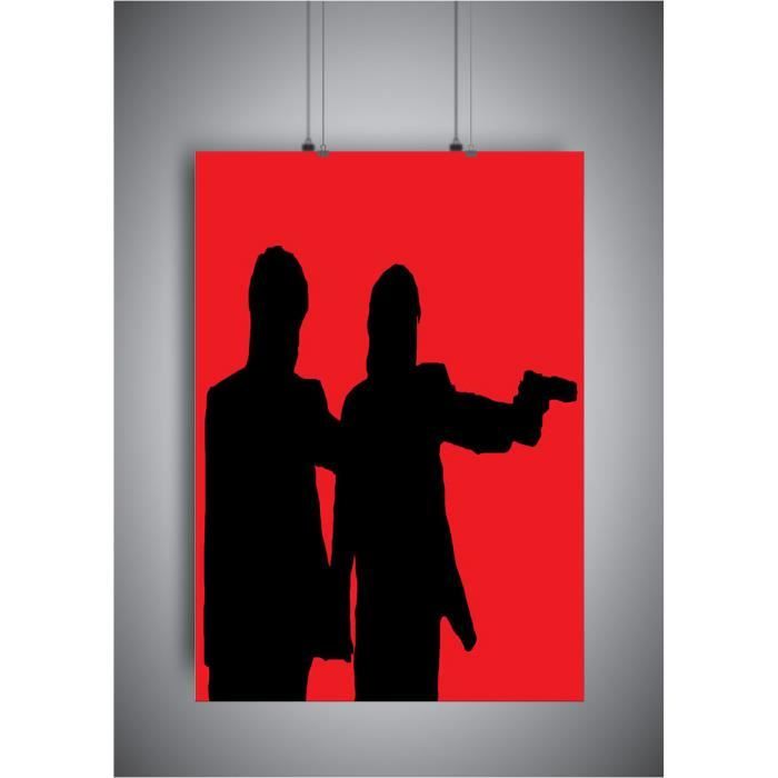Tableau Sur Toile Pulp Fiction - Décoration Murale Film Tarantino - Cadre Inclus