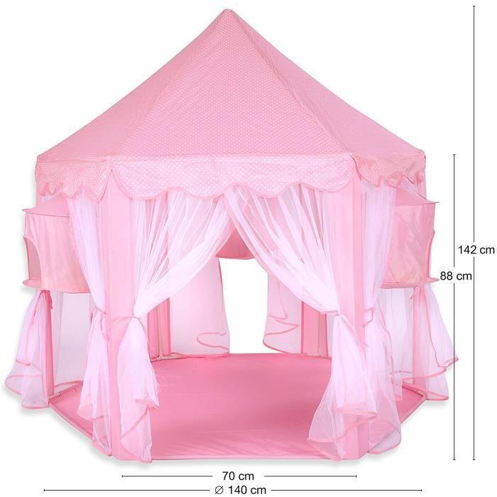 Tente de jeu Château de Princesse pour enfants - Xcool-art - Rose