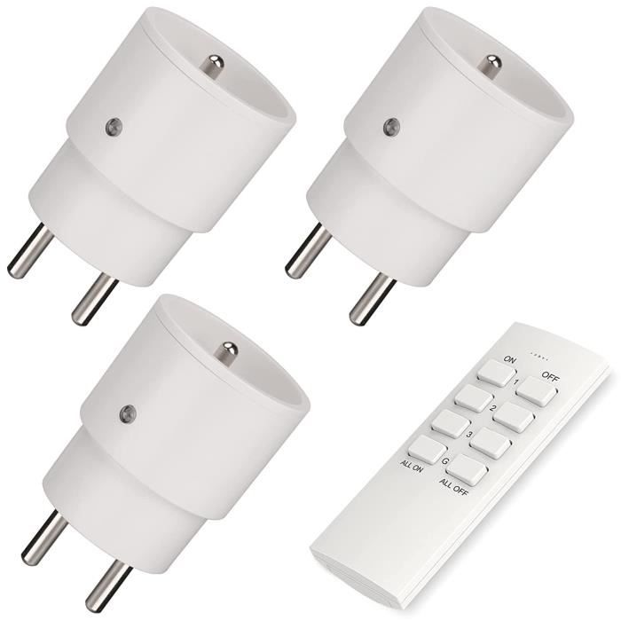 Kit Prises Radio Commandées – 1 Prise + 1 Télécommande – 2300W 230V – Neuf
