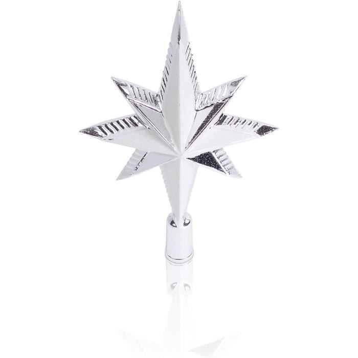 Pointe de sapin de Nol à paillettes Argenté 25 cm[759] Cdiscount