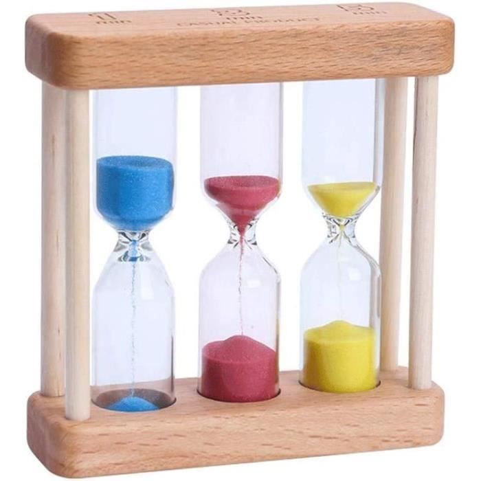 Sablier En Bois 5 Minutes Iplusmile - Minuterie Silencieuse Pour Cuisine, Méditation, Décoration Bureau - 14