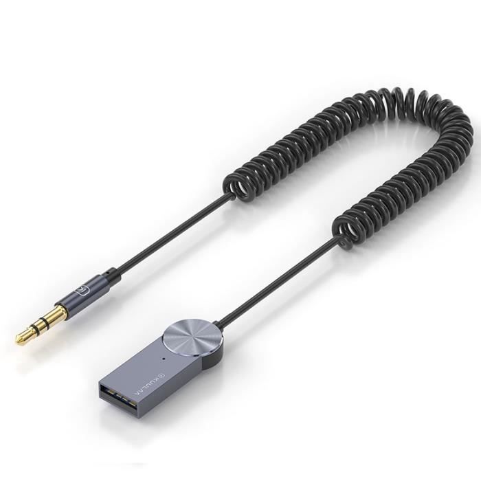 Bluetooth 5.0 Transmetteur Récepteur 3.5mm AUX Jack USB Dongle Musique Sans  Fil Audio Adaptateur