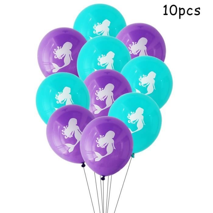 10pcs petite sirène Ballons Mariage Ballon Fête D'Anniversaire Baby Shower Fournitures