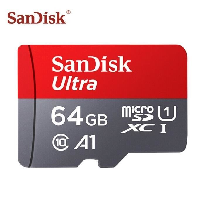 Sandisk Carte TF 128 go A1 C10 MicroSD TF Mémoire Carte - Cdiscount  Appareil Photo