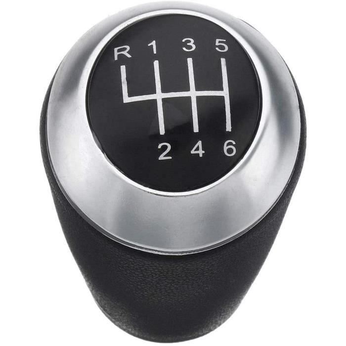 Pommeau Levier Vitesse Cuir Pommeau De Levier De Vitesses En Cuir Noir - Pour Mazda 3, 5, 6, CX-7, MX-5 (6 R) - Neuf Caché Moyeu