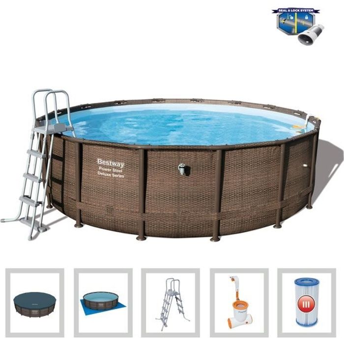 Piscine Tubulaire Bestway Power Steel Deluxe 4 X 122 Cm 19 480 L Pack Complet Echelle Pompe Filtre Baches Cdiscount Jardin Piscine Tubulaire Bestway Power Steel Deluxe 4 X 122 Cm 19 480 L Pack Complet Echelle Pompe Filtre Baches Cdiscount Jardin
