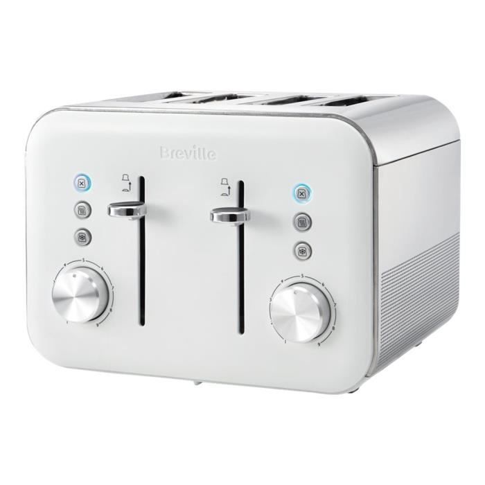 Breville VTT68701 Grillepain 4 tranche 4 Emplacements Blanc extra