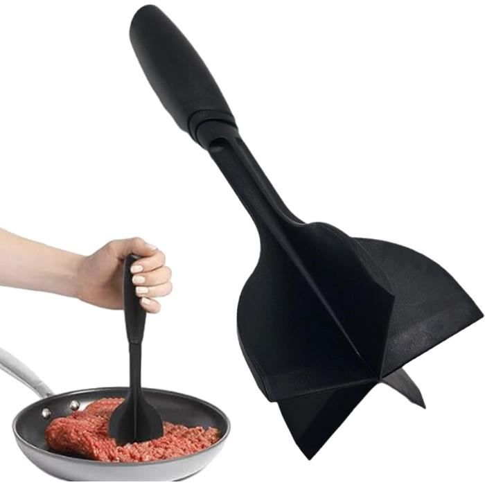 LATRAT Hachoir Presse-Viande 5 Lames – Presse-Purée Hamburger Bœuf Haché – Ustensile Cuisine Ergonomique Résistant Chaleur