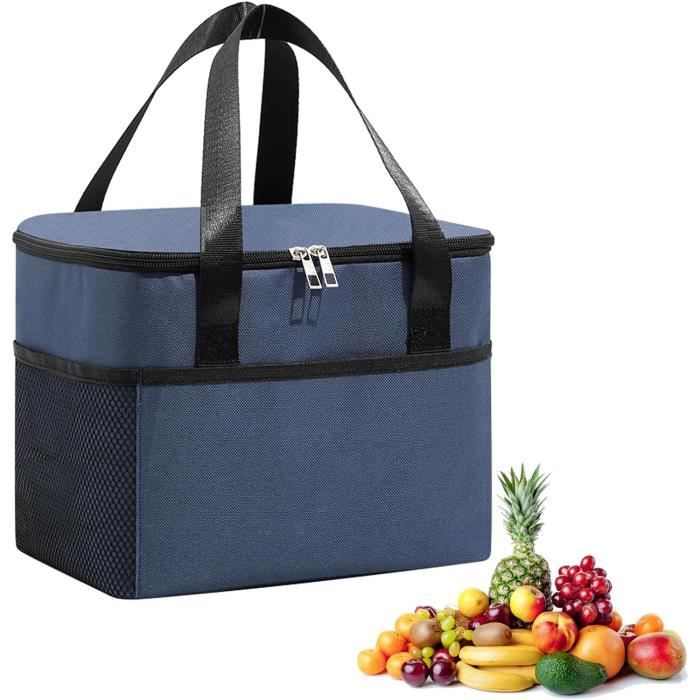 Sac Isotherme Hemiks 4L – Glacière Souple Portable Noir, Pique-nique Et Repas