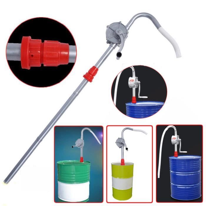 FIRSTINFO Pompe à Baril Pneumatique Pour Huile & Essence – 7-11 L/min, 50 Gallons, Pression 30-100 PSI