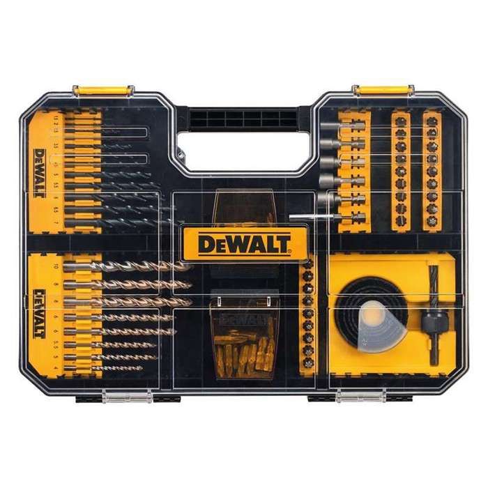 Coffret de 100 accessoires de vissage et perçage T STAK DEWALT DT71569 QZ