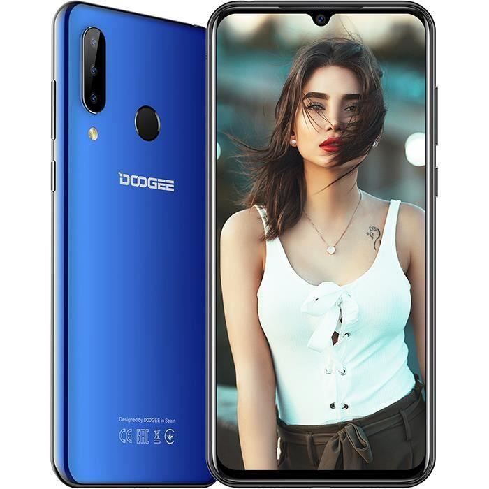 Vente Téléphone portable Smartphone 4G Debloqué DOOGEE N20 4Go RAM 64Go ROM 6.3" FHD+ Écran goutte d'eau 4350mAh batterie Téléphone portable Bleu pas cher Vente Téléphone portable Smartphone 4G Debloqué DOOGEE N20 4Go RAM 64Go ROM 6.3" FHD+ Écran goutte d'eau 4350mAh batterie Téléphone portable Bleu pas cher