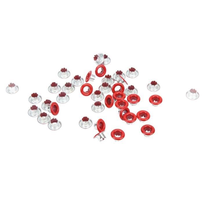 Duokon œillets en métal 500 pièces oeillet oeillet couleur bord rond