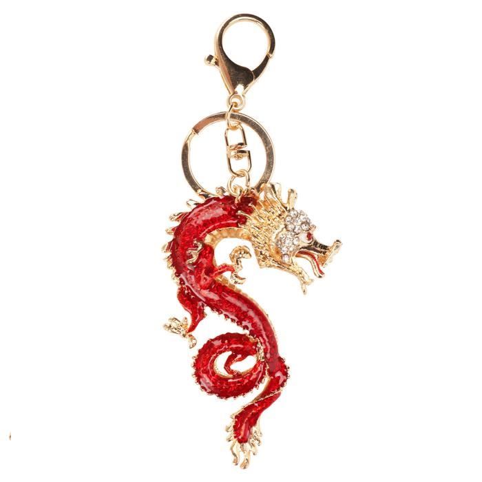 Porte-clés Dragon Épée - Alliage, Pendentif 10x8 Cm, Design Rétro Avec Ailes, Pour Clés, Sacs (Cadeau Idée)
