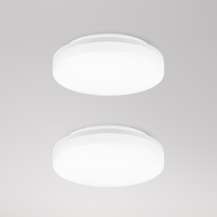 Lampe de Plafond Moderne Rond Equivaut a Lampe Incandescente 100W LE Plafonnier LED Salle de Bain 15W Etanche IP54 Plafonnier Cuisine Blanc Froid 5000K Plafonnier Couloir 1250lm