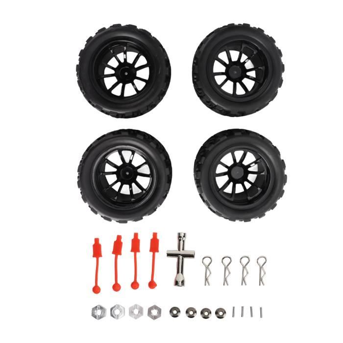 Set De Jantes Dunlop 8 Branches Orange Pneu Gomme Pour Custom – Échelle 1/64 – Acier Embouti Acier Embouti 1/64