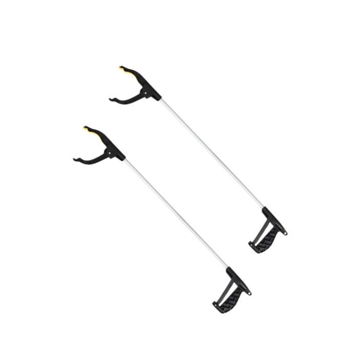 Comparer les prix de Fackelmann - Lot de 2 pinces de préhension en aluminium noir Fackelmann