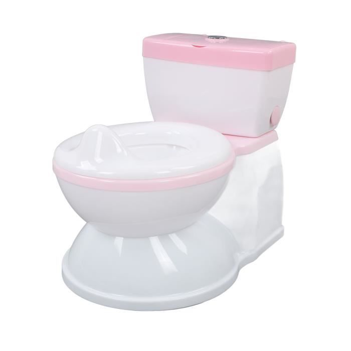 Pot Bébé Toilette Apprentissage Propreté - Toilettes Enfant Avec Musique, 1-4 Ans (Rose)