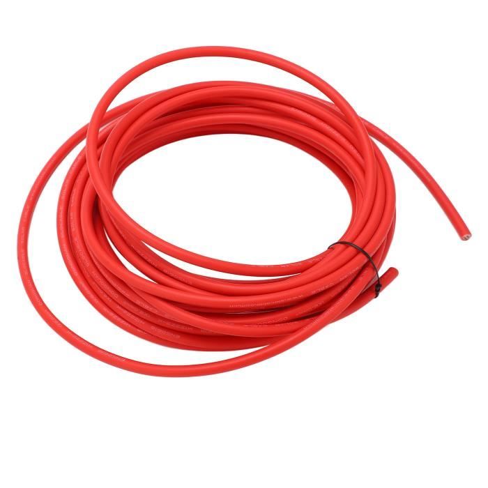 Kit Câble Solaire 6 mm² (2 X 10 mètres Rouge / Noir) + Paire de