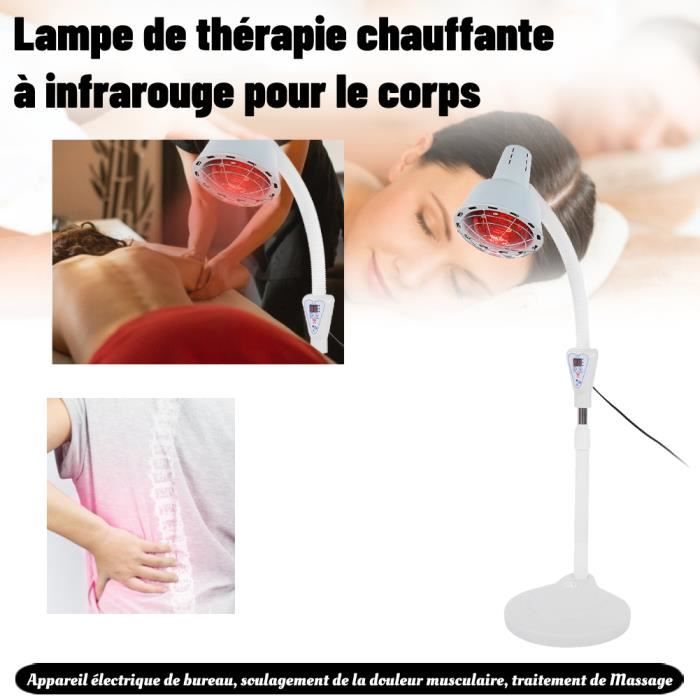 Xigner Infrarouge Lampe Chauffante Infrarouge Xigner 275W - Pied Réglable, 360°, Relaxation Musculaire Lampe Chauffante 275W