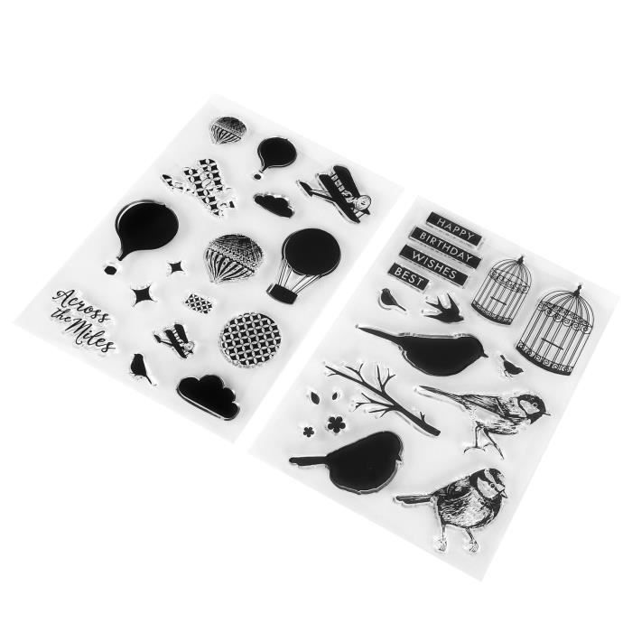 Tampons Transparents Motifs Alimentaires - Desserts, Légumes, Fast-food Pour Scrapbooking Et Cartes DIY | Lot De Timres En Silicone - 6