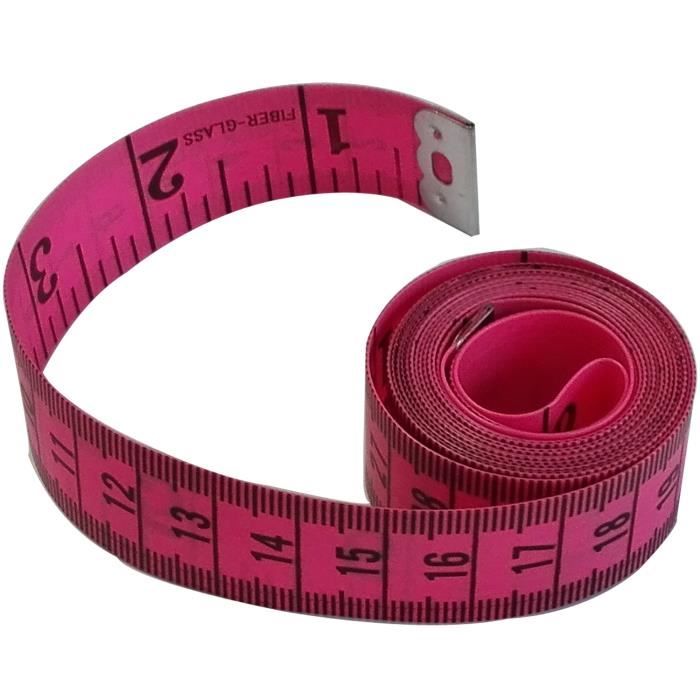 Mètre Ruban Couturière 150 Cm - Rembobinage Automatique, Design étoiles Violet - 7